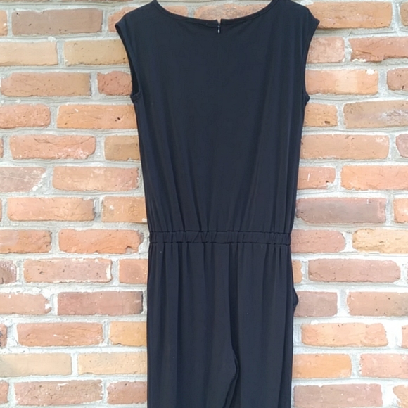 Michael Kors Drawstring-Waist Jumpsuit Black - Picture 6 of 8